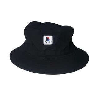 BRIXTON Bucket Hat Black Cotton Blend Streetwear‎ Casual Style Medium